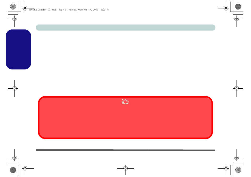 Battery precautions, English battery precautions | Eurocom M590KE EMPEROR-X User Manual | Page 12 / 226