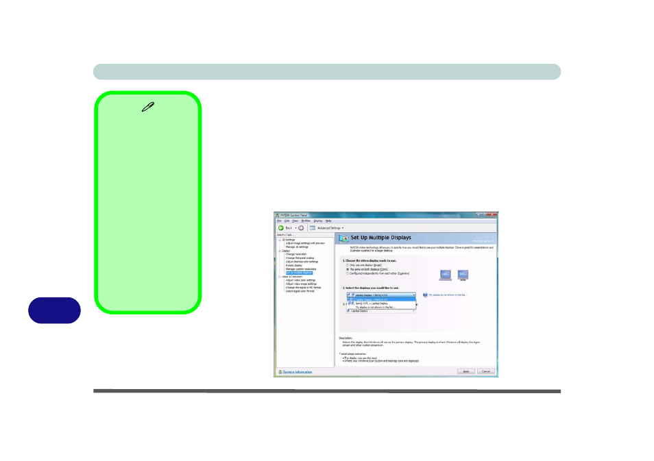 Enabling tv display | Eurocom M860TU Montebello User Manual | Page 166 / 220