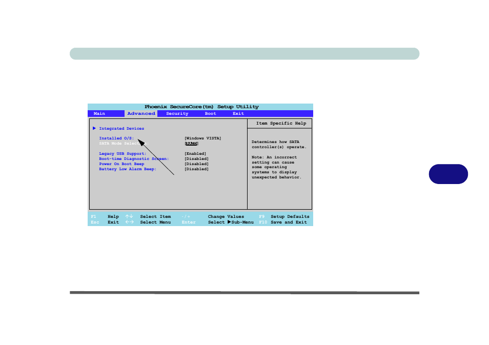 Raid mode setup, Raid mode setup -5, 7raid mode setup | Is selected as the o/s, Modules raid setup 7 - 5, Figure 7 - 1, Only available if windows vista | Eurocom M980NU XCaliber User Manual | Page 123 / 214