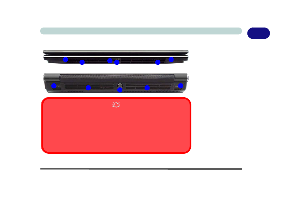 System map: front & rear views, System map: front & rear views -11 | Eurocom M980NU XCaliber User Manual | Page 33 / 214