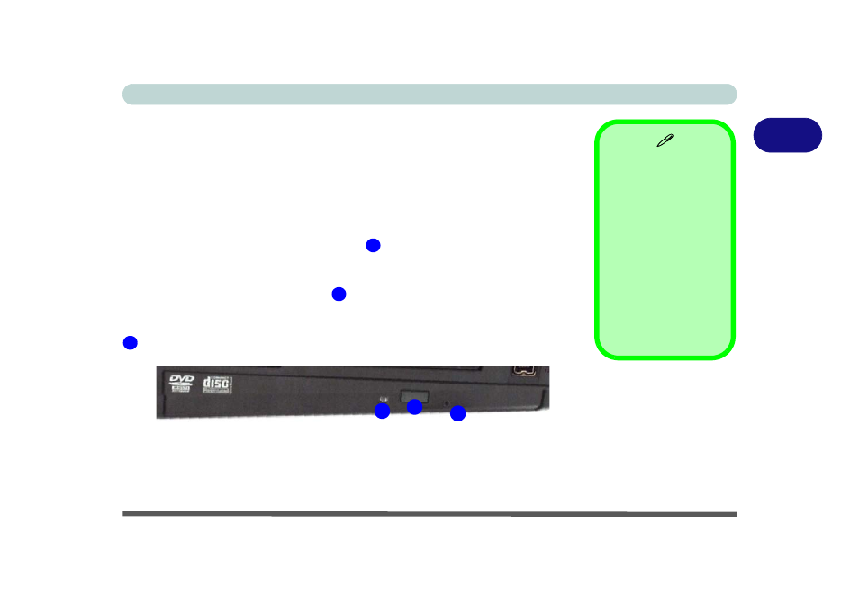 Optical device, Loading discs, Optical device -3 | Loading discs -3 | Eurocom M980NU XCaliber User Manual | Page 45 / 214