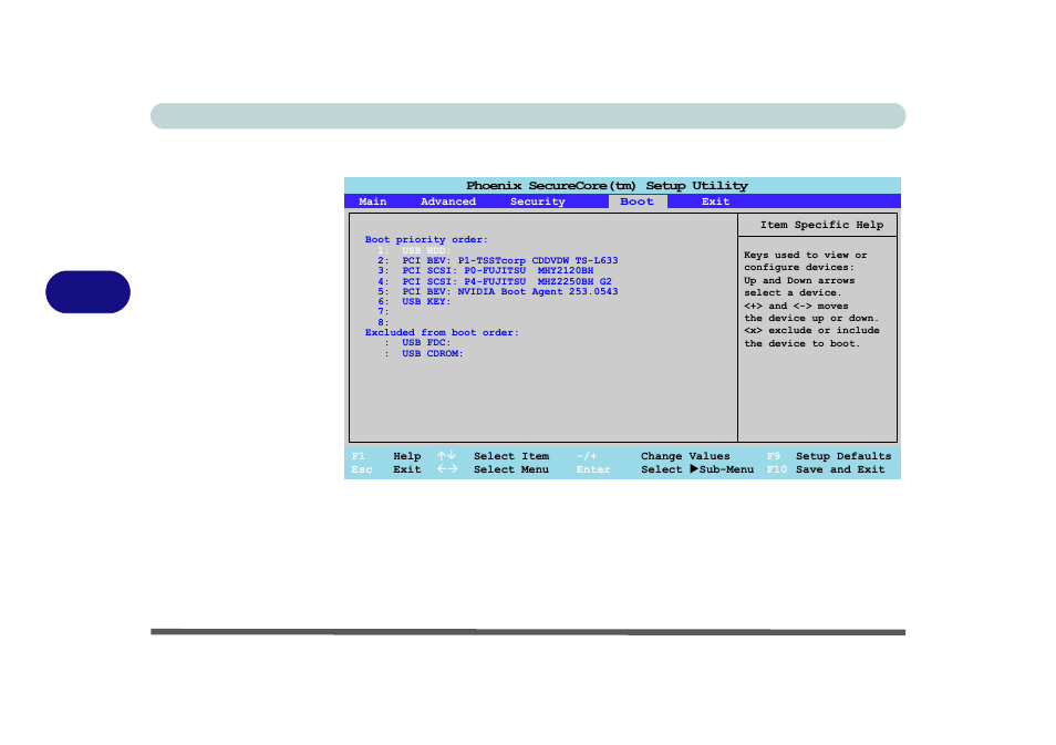 Boot menu, Boot menu -12, Bios utilities 5 - 12 boot menu | Figure 5 - 5 | Eurocom M980NU XCaliber User Manual | Page 96 / 214