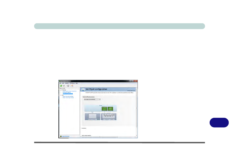 Set physx® configuration, Set physx, Configuration | Eurocom P150EM Racer 2 User Manual | Page 277 / 288