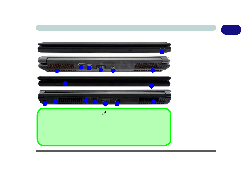 System map: front & rear views, System map: front & rear views -17 | Eurocom P150EM Racer 2 User Manual | Page 41 / 288