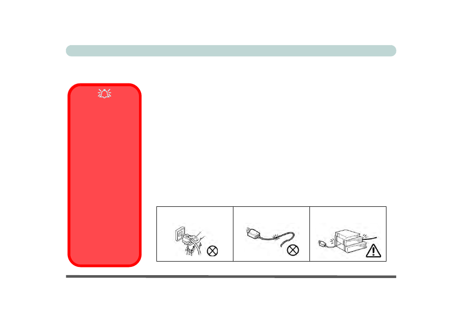 Power safety | Eurocom P370EM Scorpius User Manual | Page 10 / 312