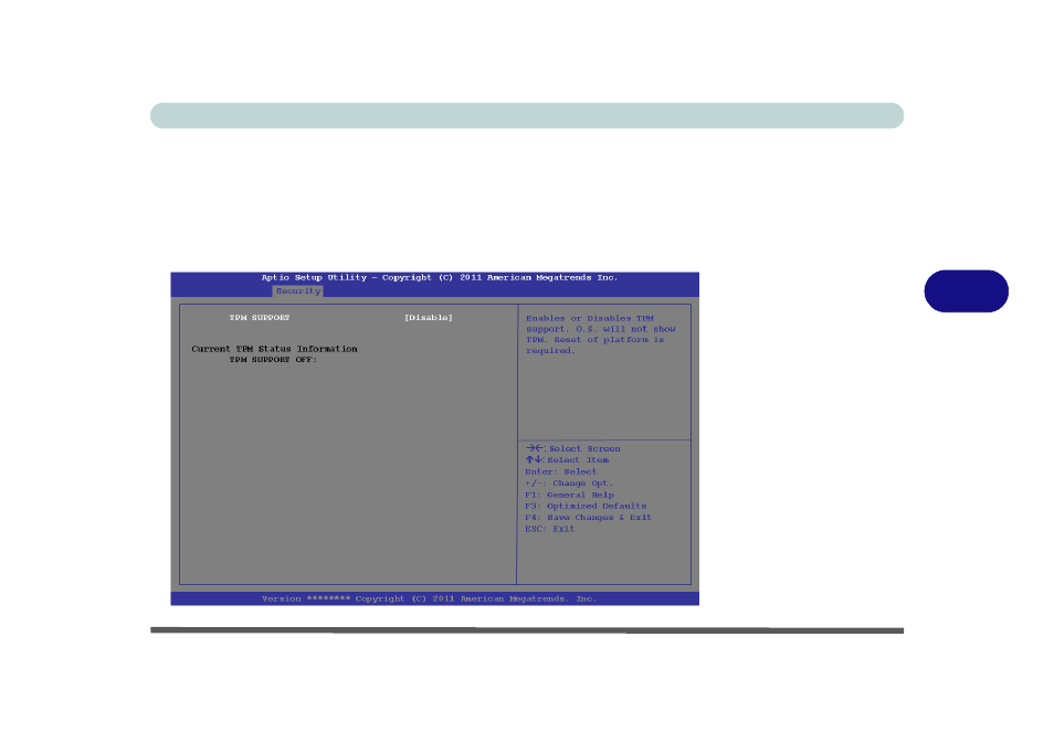 Trusted computing (security menu), Trusted computing (security menu) -13 | Eurocom P370EM Scorpius User Manual | Page 115 / 312