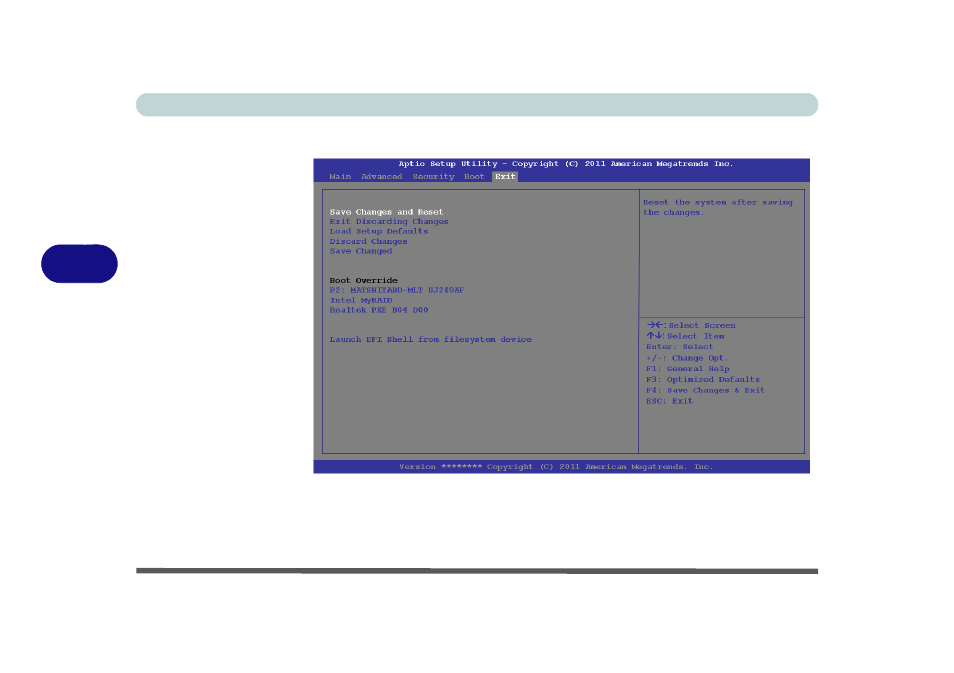 Exit menu, Exit menu -18 | Eurocom P370EM Scorpius User Manual | Page 120 / 312