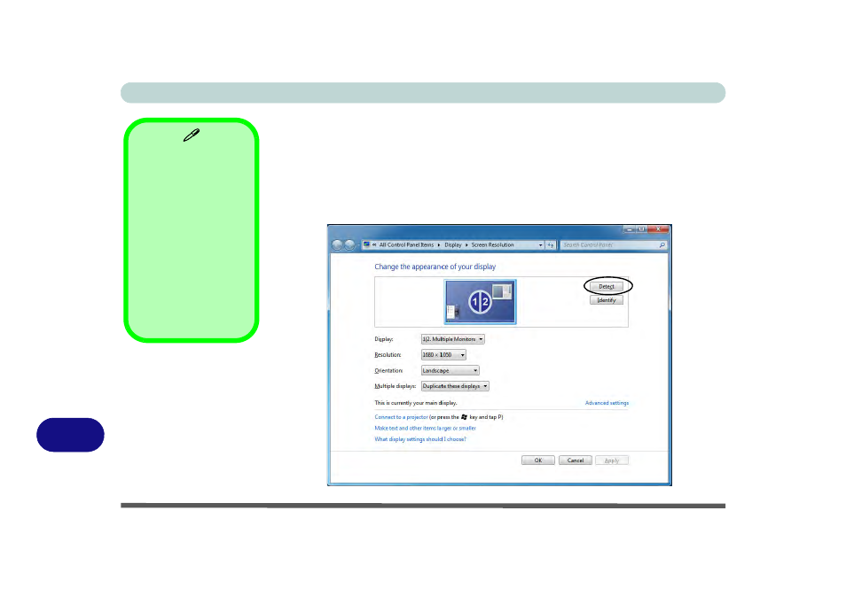 Attaching other displays (win 7) | Eurocom P370EM Scorpius User Manual | Page 274 / 312
