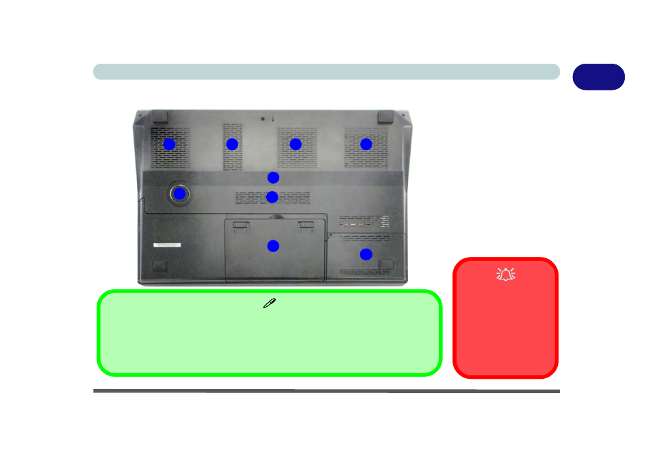 System map: bottom view, System map: bottom view -19 | Eurocom P370EM Scorpius User Manual | Page 51 / 312
