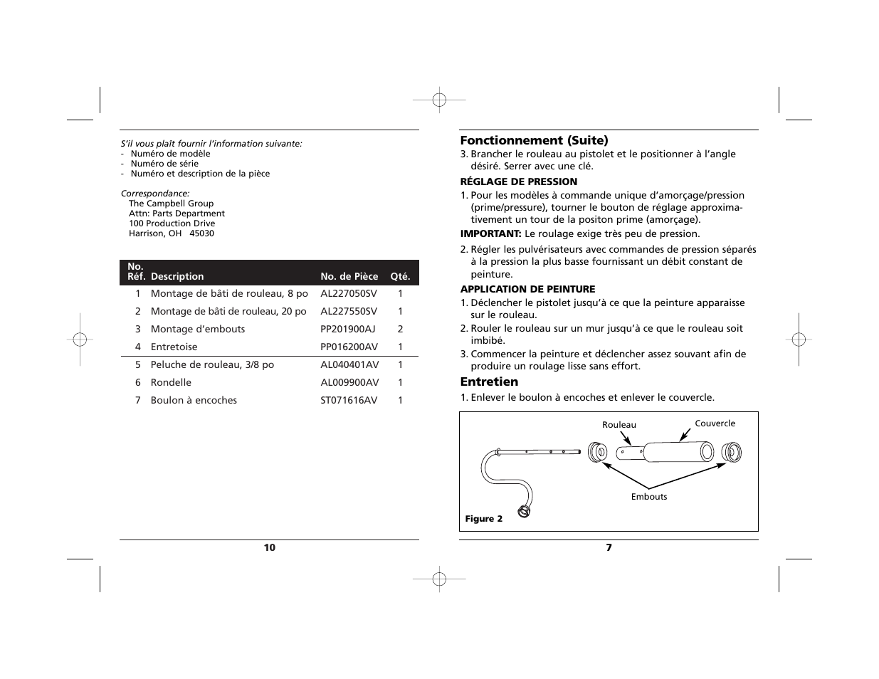 Campbell Hausfeld AL2270 User Manual | Page 10 / 15