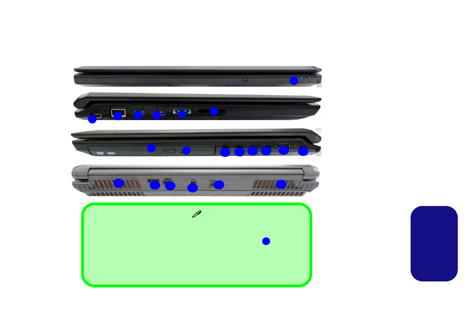 Vedere, Eposteriore (modelli a & c), Italiano | Eurocom Racer 3W User Manual | Page 173 / 196