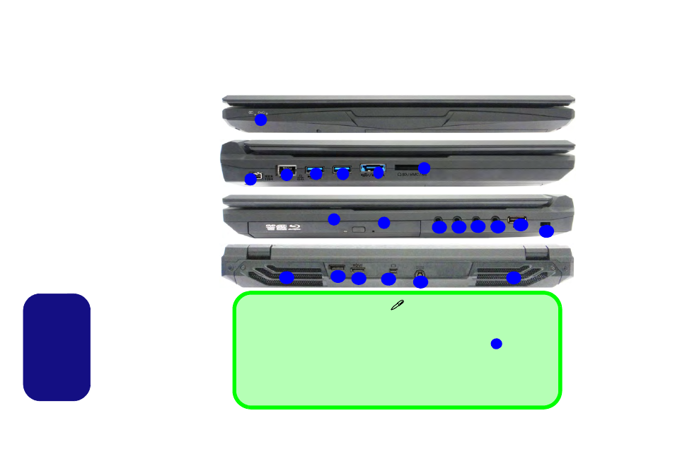 Eposteriore (modello b), Italiano | Eurocom Racer 3W User Manual | Page 174 / 196