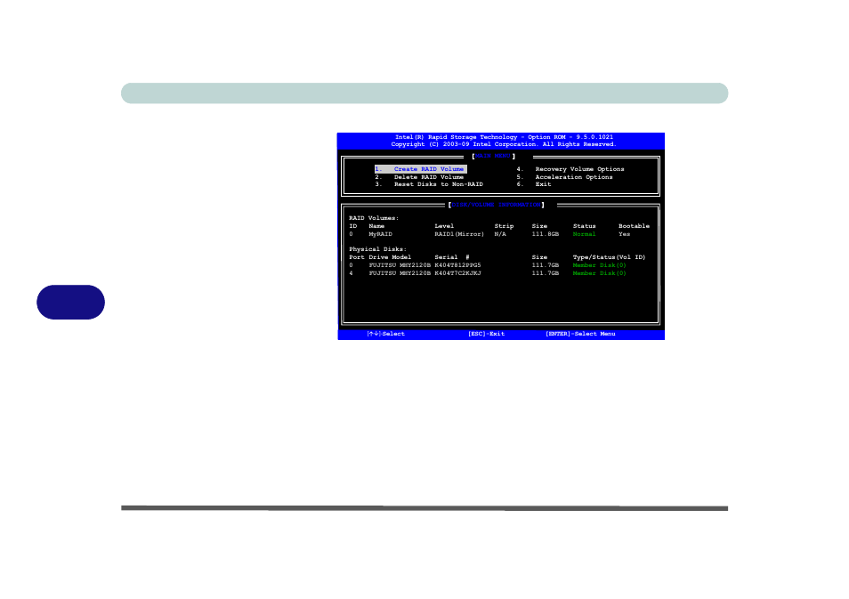 Figure 7 - 53, Raid created | Eurocom W870CU Cheetah User Manual | Page 172 / 290