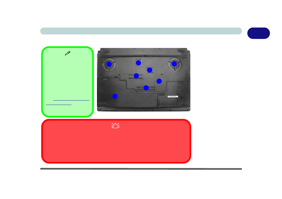 System map: bottom view - model a, System map: bottom view - model a -17 | Eurocom W870CU Cheetah User Manual | Page 39 / 290