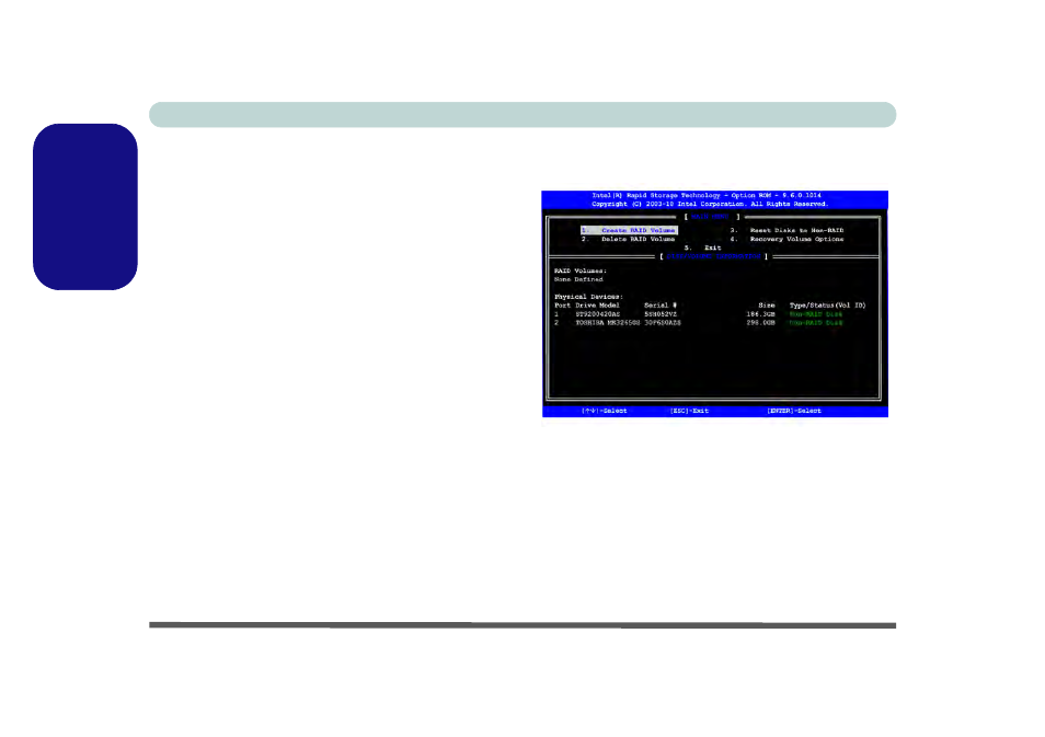 Raid setup procedure, English raid setup procedure, Concise user’s guide 6 - raid setup | Part i: bios, Part ii: intel matrix | Eurocom X7200 Panther 2.0 User Manual | Page 11 / 155