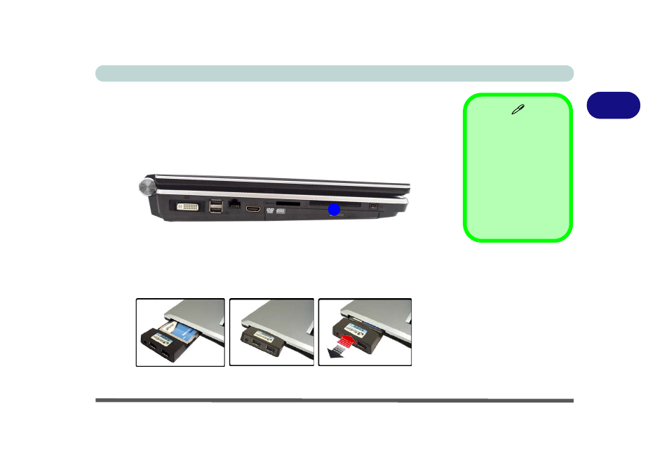 Expresscard slot, Expresscard slot -7 | Eurocom X8100 Leopard User Manual | Page 49 / 216