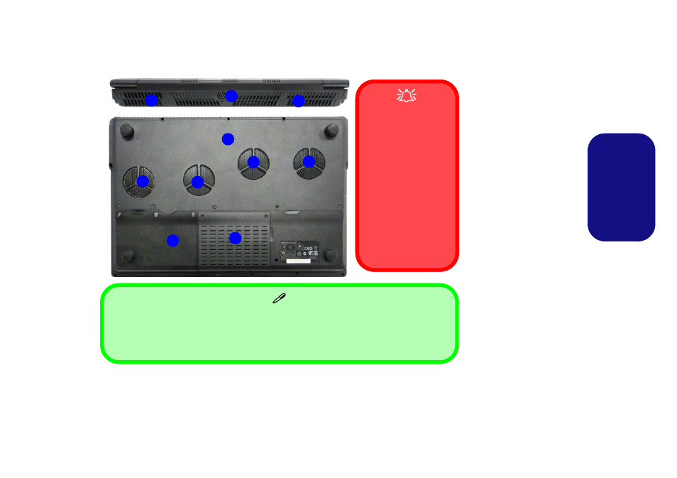 Systemübersicht: ansicht von hinten und unten, Deutsch | Eurocom Panther 5D User Manual | Page 57 / 186