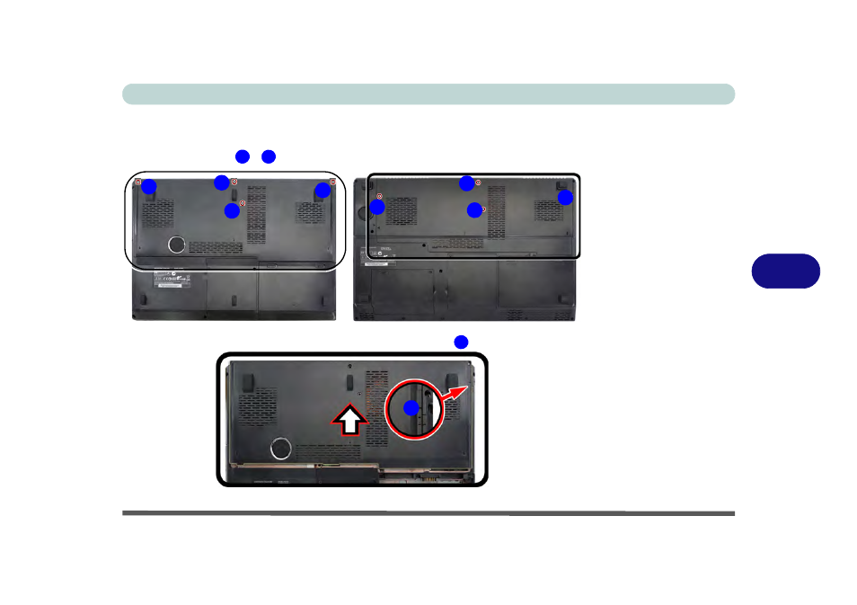 Replacing the primary system memory modules | Eurocom P170HM Neptune User Manual | Page 123 / 268