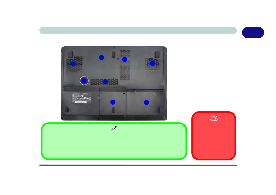 System map: bottom view - models a & b, System map: bottom view - models a & b -15 | Eurocom P170HM Neptune User Manual | Page 39 / 268