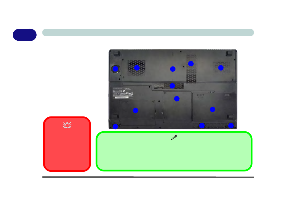 System map: bottom view - model c, System map: bottom view - model c -16 | Eurocom P170HM Neptune User Manual | Page 40 / 268