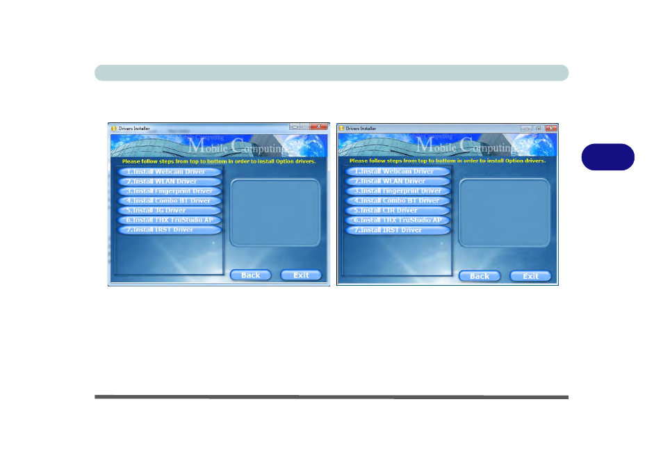 Optional drivers, Optional drivers -9 | Eurocom P170HM Neptune User Manual | Page 91 / 268