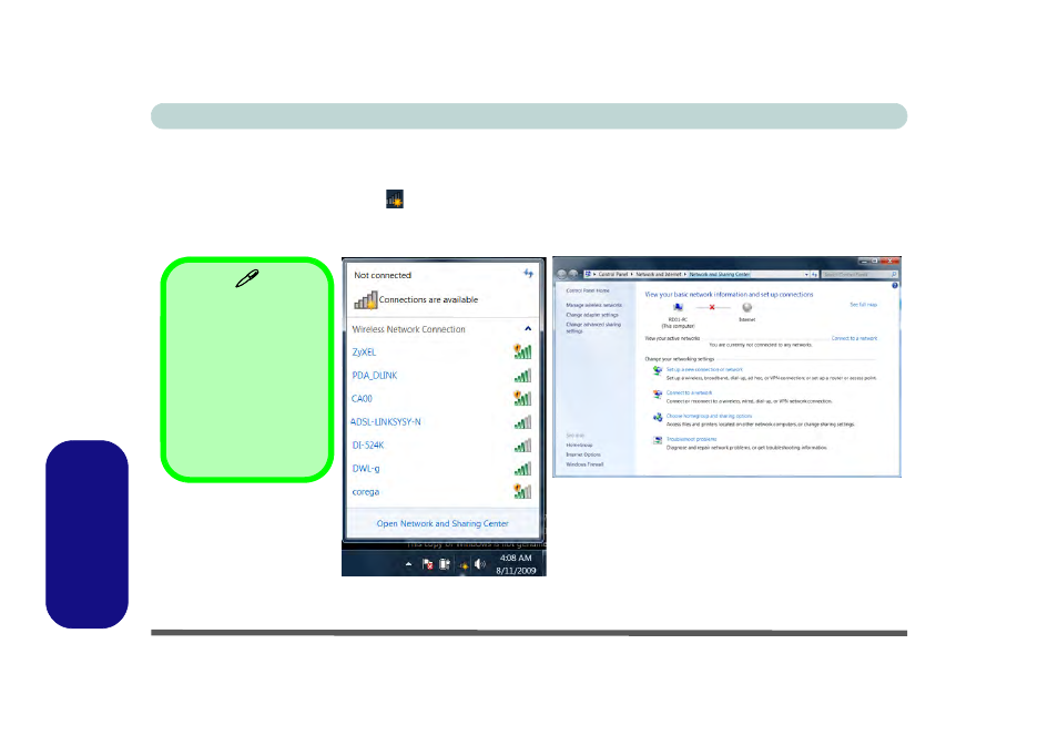 Connecting to a wireless network in windows 7 | Eurocom Uno 2.1 User Manual | Page 227 / 271