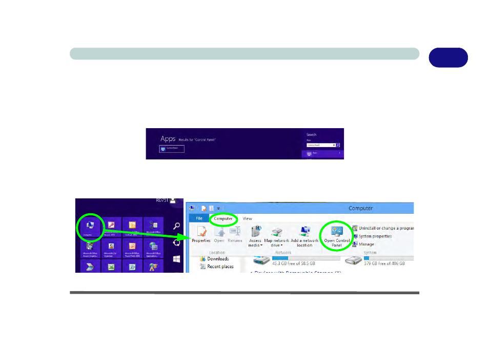 Windows 8 control panel, Windows 8 control panel -21 | Eurocom Uno 2.1 User Manual | Page 46 / 271