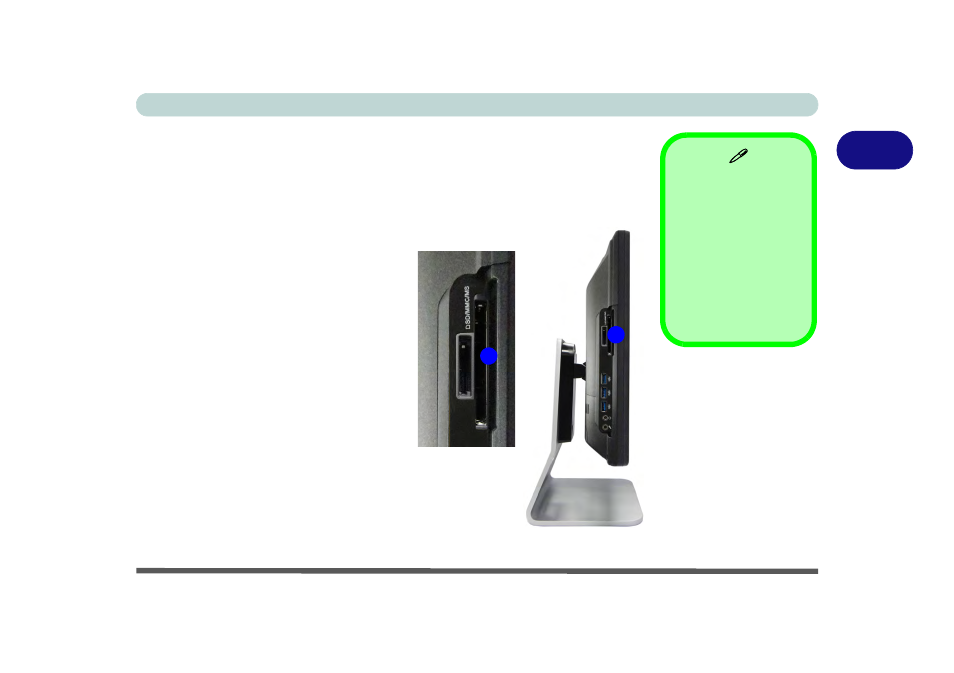 Expresscard slot, Inserting and removing expresscards | Eurocom Uno 2.1 User Manual | Page 64 / 271