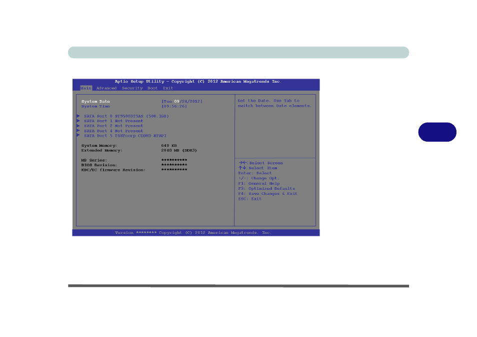 Main menu, System time & date (main menu), Main menu -5 | System time & date (main menu) -5 | Eurocom Uno 2.1 User Manual | Page 94 / 271