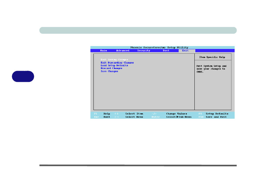 Exit menu, Exit menu -14 | Eurocom A9100 Uno 2.0 User Manual | Page 78 / 154