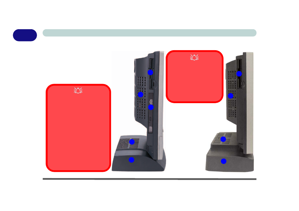 System map: left view, System map: left view -10, Model a model b | Eurocom L29xN All-in-One LCD PC User Manual | Page 24 / 110