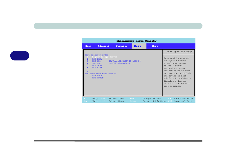 Boot menu, Boot menu -12, Bios utilities 4 - 12 boot menu | Figure 4 - 5 | Eurocom L29xN All-in-One LCD PC User Manual | Page 80 / 110