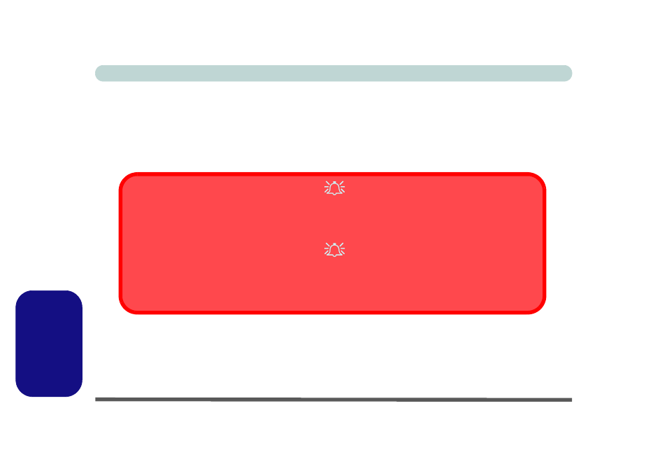 Sicurezza di alimentazione, Note sulla batteria della scheda madre, Avvertenza di sicurezza di alimentazione | Italiano sicurezza di alimentazione | Eurocom L29xTP; TouchScreen PC User Manual | Page 140 / 168