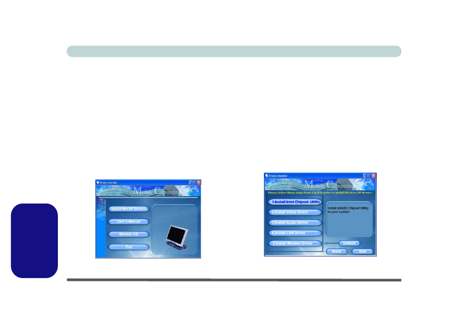 Installazione driver, Italiano | Eurocom L29xTP; TouchScreen PC User Manual | Page 156 / 168