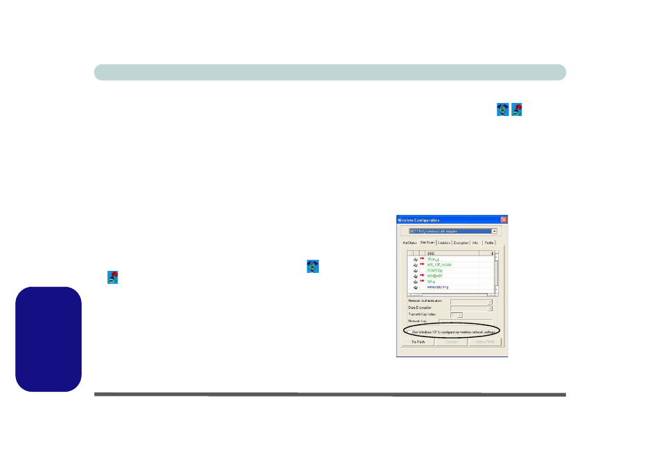 Wireless lan 802.11b/g (winxp) | Eurocom L29xTP; TouchScreen PC User Manual | Page 160 / 168