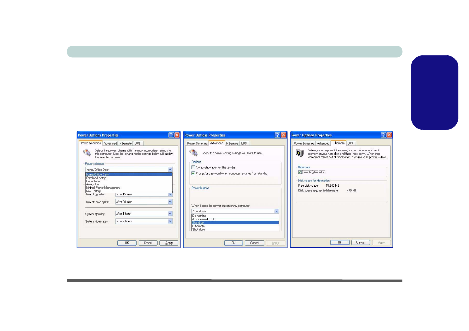 Power management features | Eurocom L29xTP; TouchScreen PC User Manual | Page 25 / 168