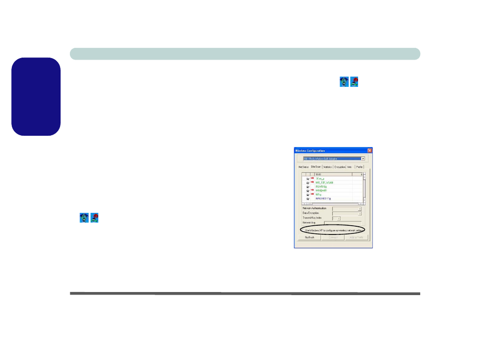 11b/g wireless lan (winxp), English | Eurocom L29xTP; TouchScreen PC User Manual | Page 30 / 168