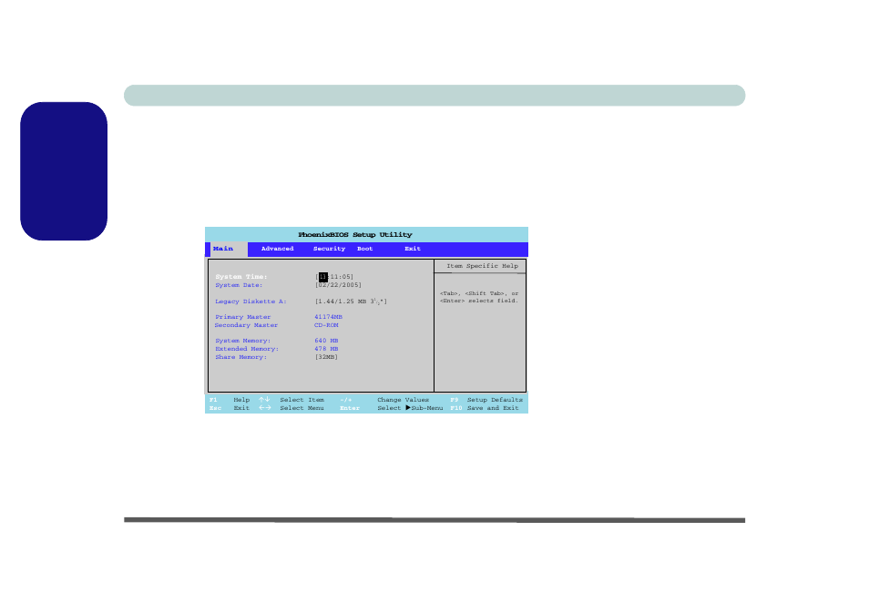 Bios utilities, English, 26 - bios utilities concise user’s guide | Figure 14 - bios screen example | Eurocom L29xTP; TouchScreen PC User Manual | Page 32 / 168