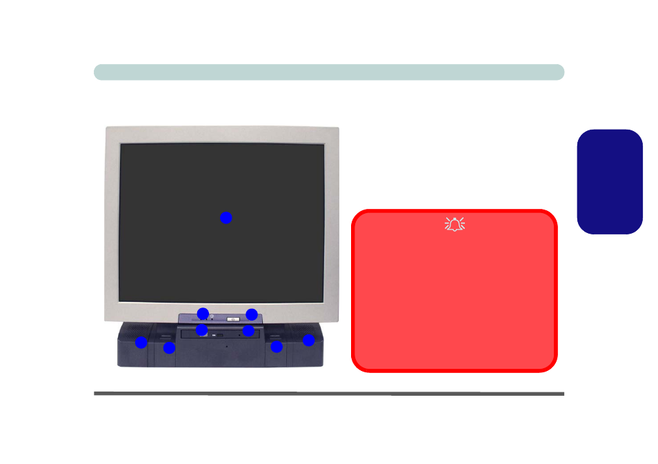 Abb. 3 - ansicht von vorne (modell b), Modell b, Deutsche | Eurocom L29xTP; TouchScreen PC User Manual | Page 47 / 168