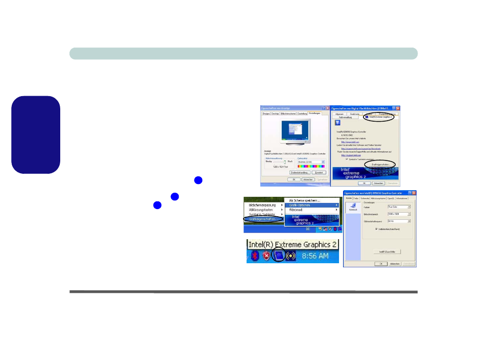 Grafikfunktionen, Abb. 8 - eigenschaften von anzeige, De uts c he | Eurocom L29xTP; TouchScreen PC User Manual | Page 54 / 168