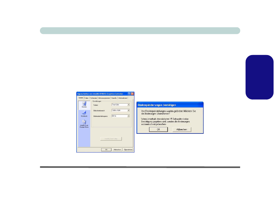 Using external displays, Abb. 9 - wechseln anzeigen, Deutsche | Eurocom L29xTP; TouchScreen PC User Manual | Page 55 / 168