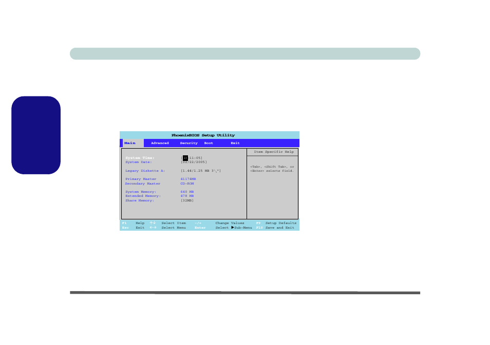 Bios-hilfsprogramme, Abb. 14 beispiel für bios- fenster, De uts c he | Eurocom L29xTP; TouchScreen PC User Manual | Page 64 / 168