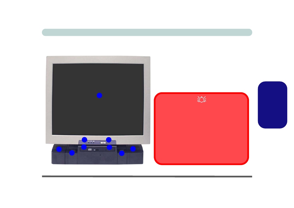 Figure 3 - vue de face (modèle b), Modèle b, Fr anç a is | Eurocom L29xTP; TouchScreen PC User Manual | Page 79 / 168