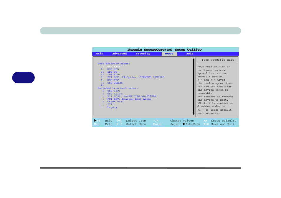 Boot menu, Boot menu -14, Bios utilities 5 - 14 boot menu | Figure 5 - 4 | Eurocom L390T Uno User Manual | Page 74 / 192