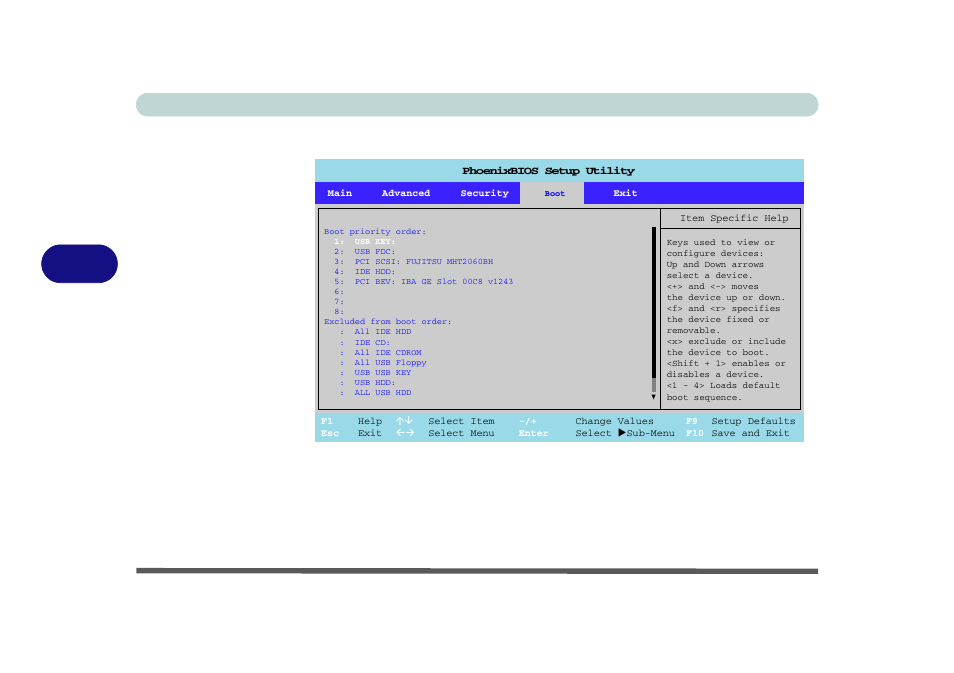 Boot menu, Boot menu -12, Bios utilities 5 - 12 boot menu | Figure 5 - 4 | Eurocom LV220 ViiVA User Manual | Page 76 / 192