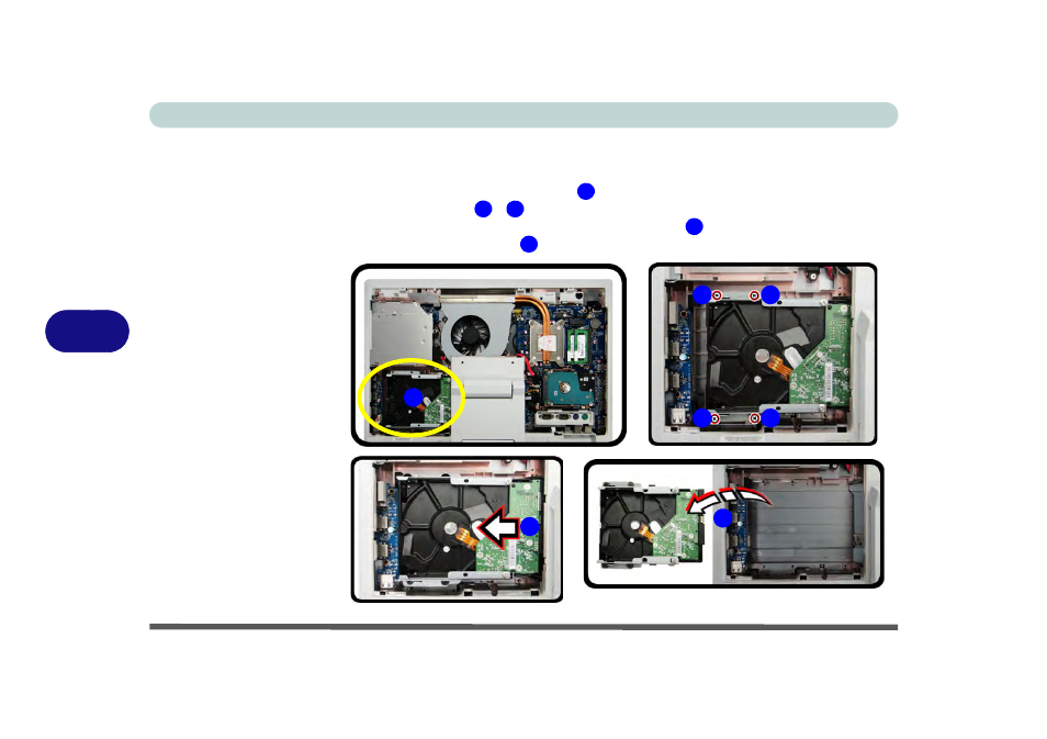 Removing the 3.5" (88.9mm) hdd, Removing the 3.5" (88.9mm) hdd -10 | Eurocom Uno 3 User Manual | Page 110 / 212