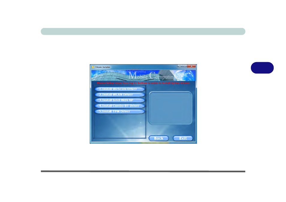 Optional drivers, Optional drivers -9 | Eurocom Uno 3 User Manual | Page 83 / 212