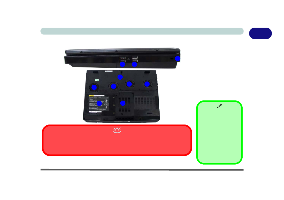 System map: right & bottom views, System map: right & bottom views -13 | Eurocom D90xC PHANTOM-X User Manual | Page 33 / 224