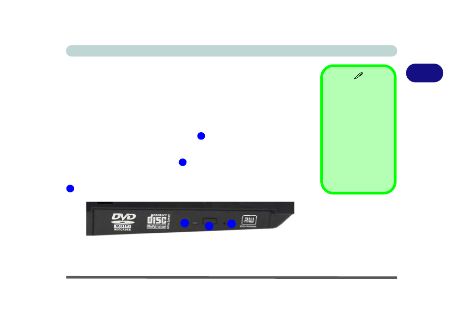Optical device, Loading discs, Optical device -3 | Loading discs -3 | Eurocom D90xC PHANTOM-X User Manual | Page 41 / 224