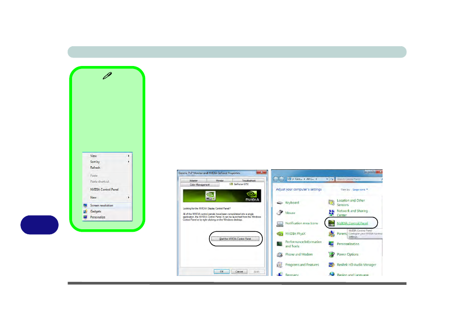 Nvidia control panel (win 7) | Eurocom Panther 3.0 User Manual | Page 242 / 284
